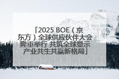 2025 BOE（京东方）全球供应伙伴大会隆重举行 共筑全球显示产业共生共赢新格局